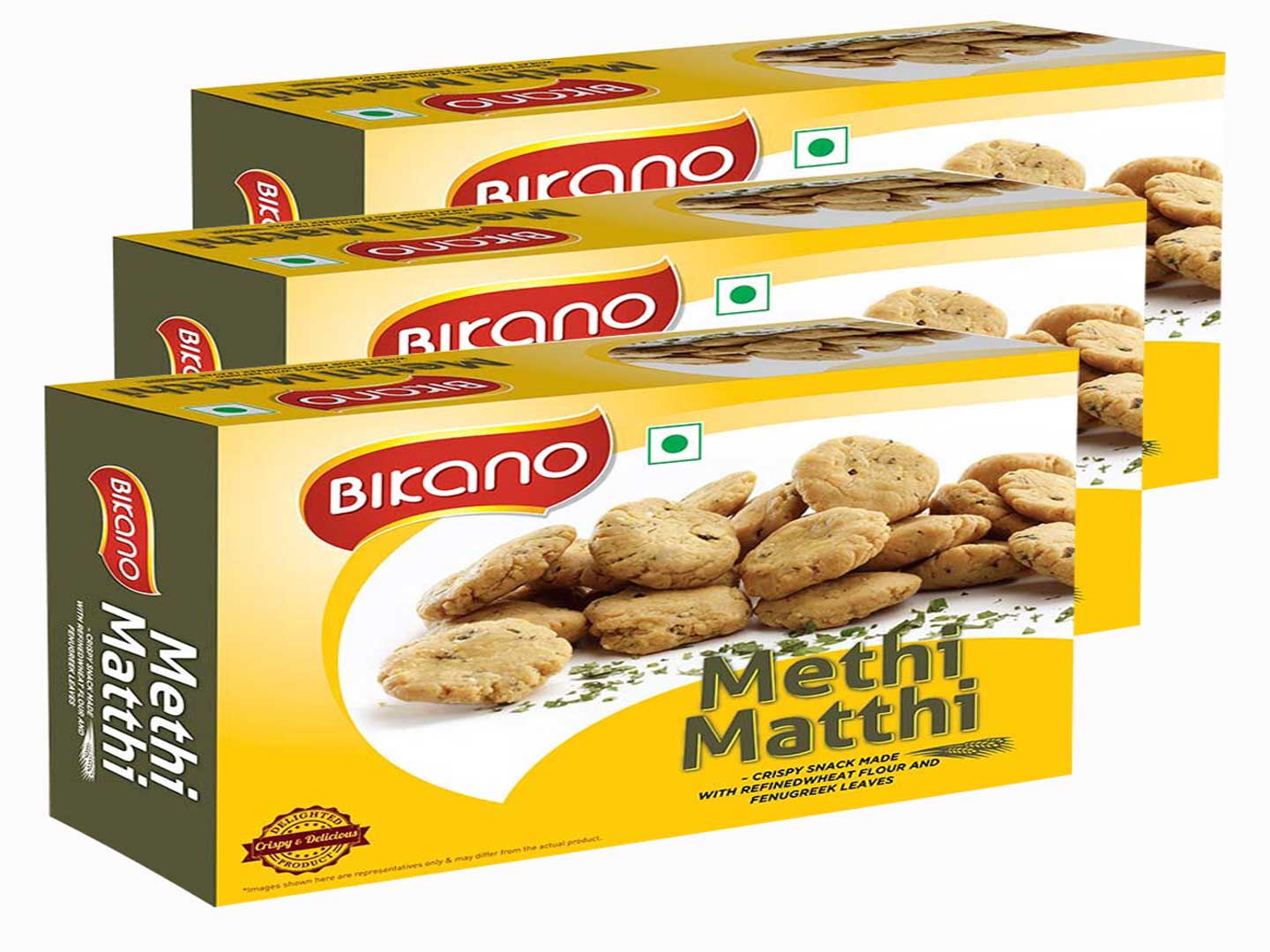 Methi Mathri (400 g, Pack of 3)