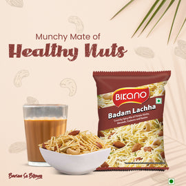 Bikano Badam Lachha – Crunchy almond-flavored Indian snack