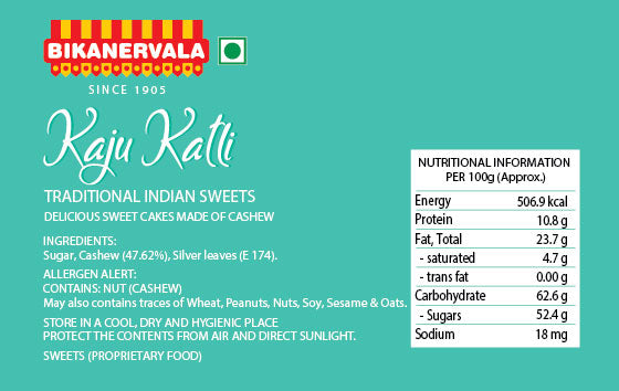 Kaju Katli (Freshly Packed) 400g