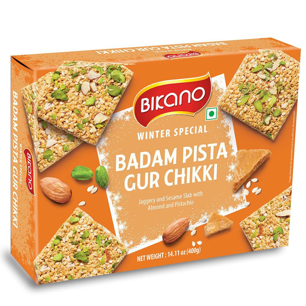 Gajjak Badam Pista Gur Patti 400g - Bikanervala