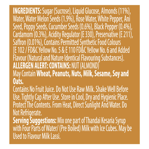 Thandai Kesariya 700ml