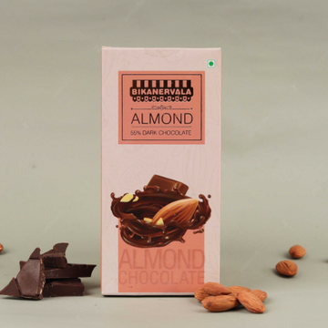 Crunchy almonds in rich chocolate