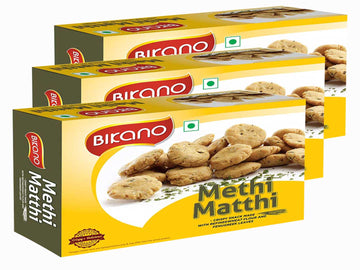 Methi Mathri (400 g, Pack of 3) - Bikanervala