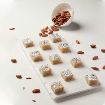 Indian sweet Badam Lauj for festivals