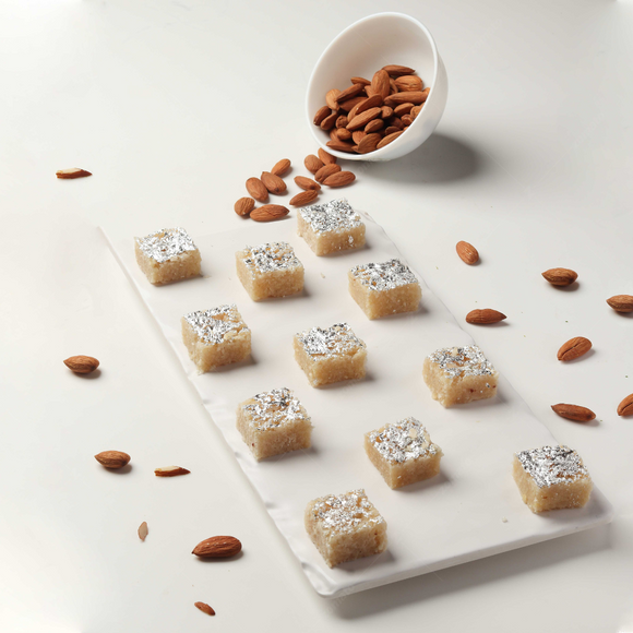 Indian sweet Badam Lauj for festivals