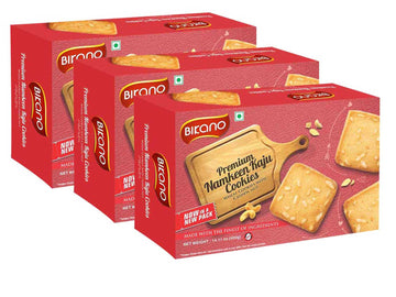 Bikano Namkeen Kaju Cashew Cookies (400 gms, Pack of 3) - Bikanervala