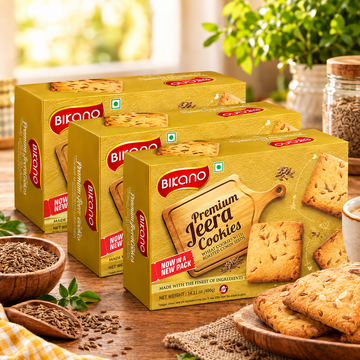 Bikano Jeera Butter Cookie (400 gms, Pack of 3)