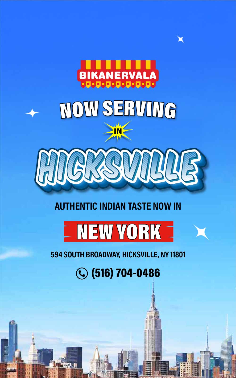 Hicksville website banner now serving 02