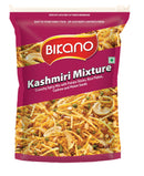 Bikano Kashmiri Mix crunchy snack pack with spices and nuts.
