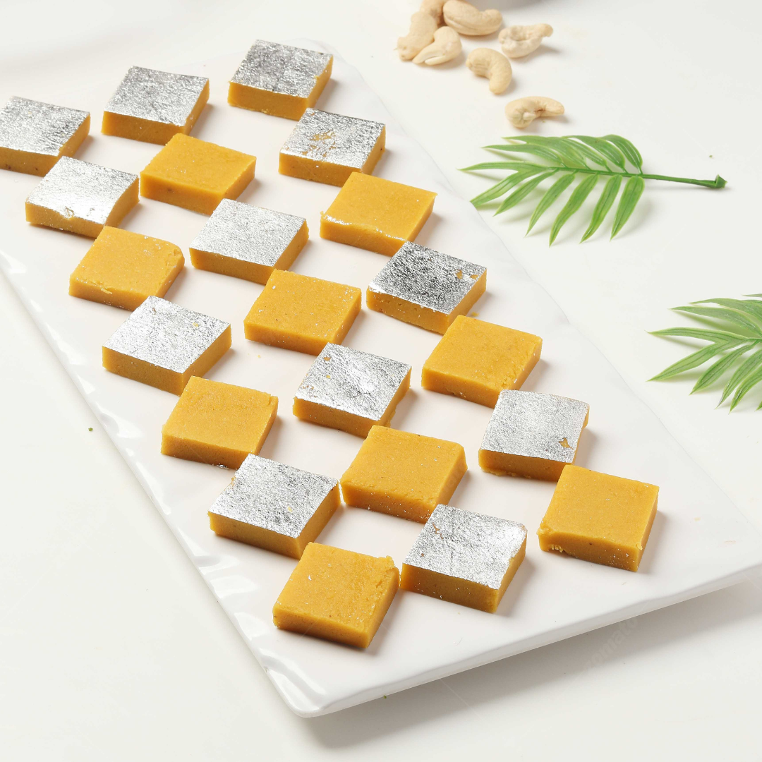 Kaju Kesar Burfi