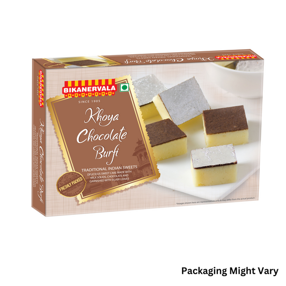 Freshly Packed Indian Sweet – Khoya Chocolate Burfi