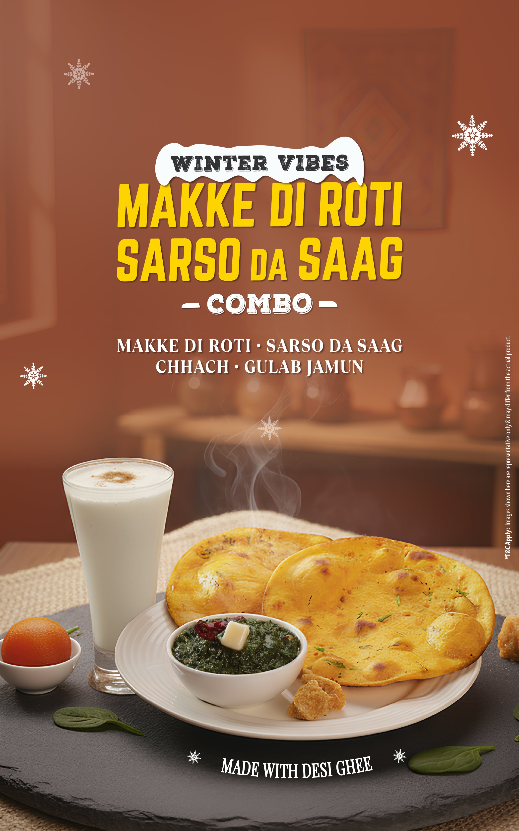 Makke di roti website banner mobile