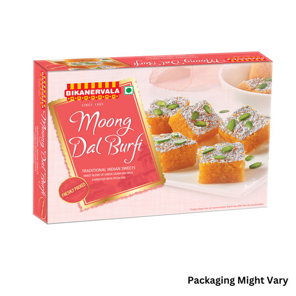 Authentic Moong Dal Burfi made with Desi Ghee by Bikanervala