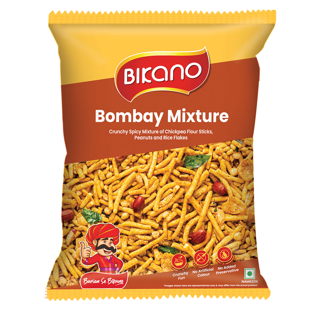 Bikano Bombay Mixture Spicy and Crunchy Indian Snack Mix

