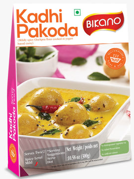 Bikano Kadi Pakoda – ready-to-eat Punjabi kadi with crispy pakodas in a tangy curry