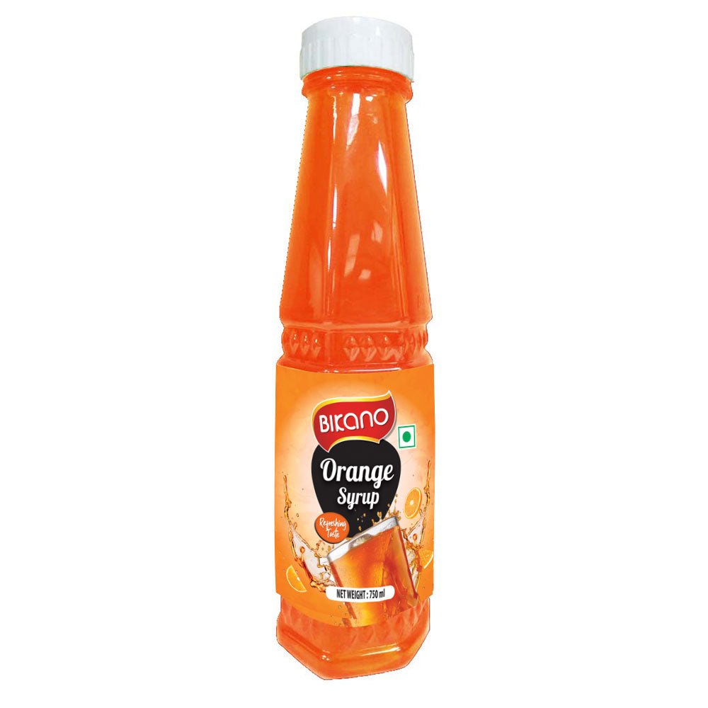 Bikano Orange Syrup – fruity orange-flavored syrup for cool summer beverages and mocktails

