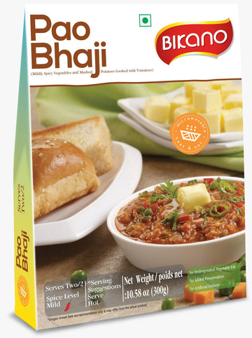Bikano Pav Bhaji – ready-to-eat Mumbai-style mashed vegetable curry with rich spices