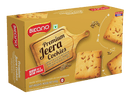 Bikano Premium Jeera Butter Cookies – crisp buttery cookies with cumin seeds, ideal for tea-time or savory snacking