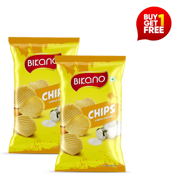 Bikano Simply Salted Chips – light and crispy potato chips with classic salted flavor