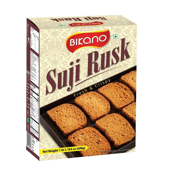 Bikano Suji Rusk – crispy semolina rusks perfect for tea or coffee, light and crunchy snack